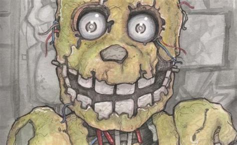How To Draw Adventure Springtrap From Five Nights At Freddys World Fnaf