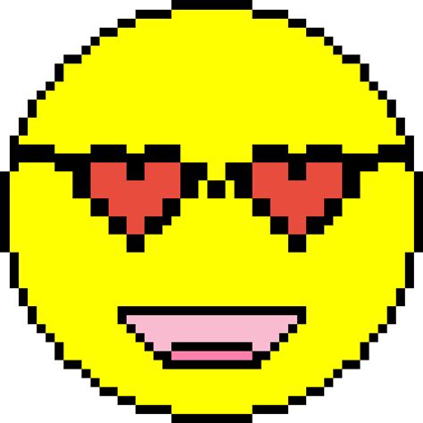 Heart Face Emoji Spreadsheet Pixel Art Emoji Original Size Png