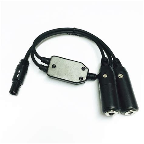 ga dual plug to 6 pin lemo adapter