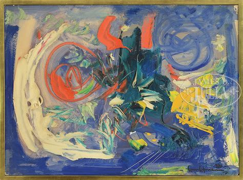 Hans Hofmann American 1880 1966 Abstract In Colors Oil On Artist