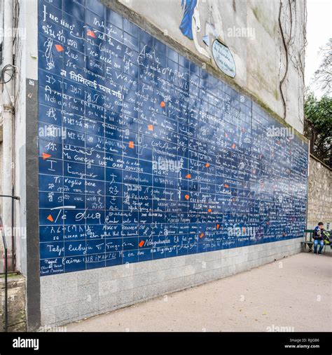 Le Mur Des Je Taime Montmartre Hi Res Stock Photography And Images Alamy