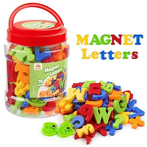 Coogam Magnetic Letters Numbers Alphabet Fridge Magnets Colorful