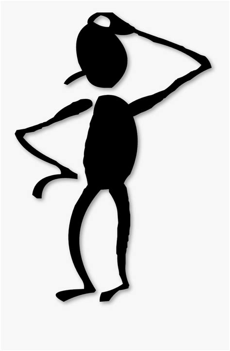 Transparent People Clipart Png Stick Man Thinking Clip Art Free