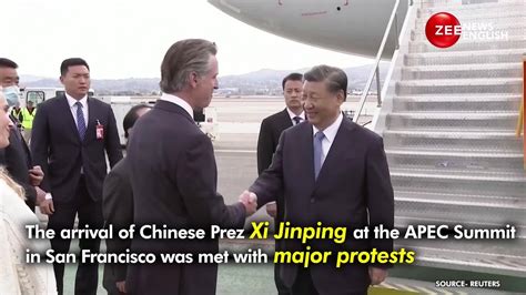 Furious Crowd Greets Chinese President Xi Jinping At Apec Summit In San