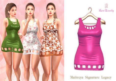 Second Life Marketplace Rosebeauty Triumph Dress Spring Signature Legacy Maitreya Pink