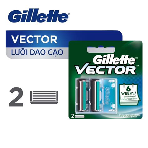 Lưỡi Gillette Vector 12 Cái Hộp Vỉ 2 MỸ PhẨm CẨm TÚ
