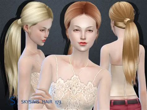 Sims 4 Hairs ~ Butterflysims Skysims Hair 173