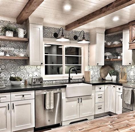 Modern Farmhouse Kitchen Backsplash Designs Reserved Home Kitchen
