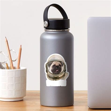 Space Pug Pug Face Pug Loversastronaut Sticker For Sale By
