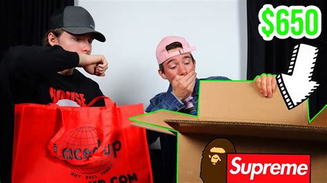 We Bought A 650 Supremebape Hypebeast Mystery Box Insane Unboxing