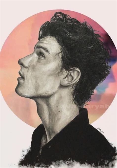 Shawn Mendes Drawing Print Etsy Celebrity Art Drawings Celebrity