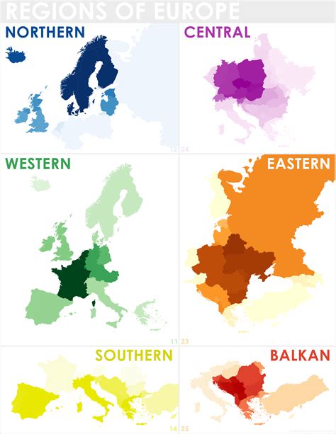 Identifying Regions Of Europe Using Multiple Maps Through