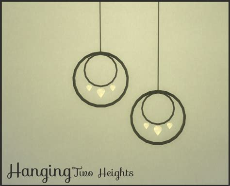 My Sims 4 Blog Ring Lamps Set In 21 Colors By Pearlstitches