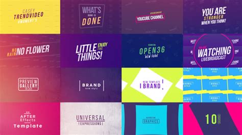 50 Creative Titles After Effects Project Files Videohive