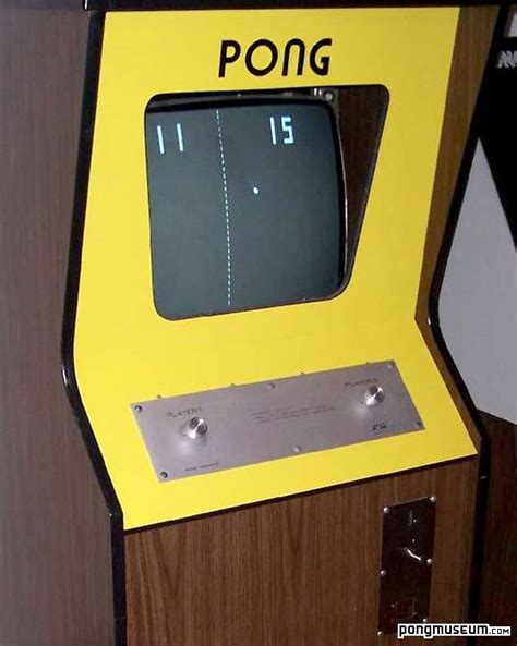 An Old Fashioned Video Game With The Word Pong On Its Display Screen