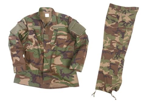 De retour plissé équipement militaire de Camo uniforme de camouflage