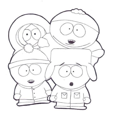 South Park Characters Coloring Book To Print And Online