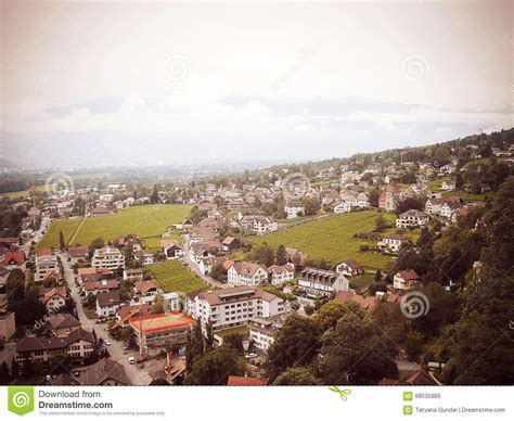 City Vaduz, Principality Of Liechtenstein. Stock Image - Image of ...