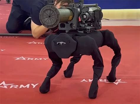 Russian Robot Dog Armed With Rockets Is Modified Chinese Pet Bot The