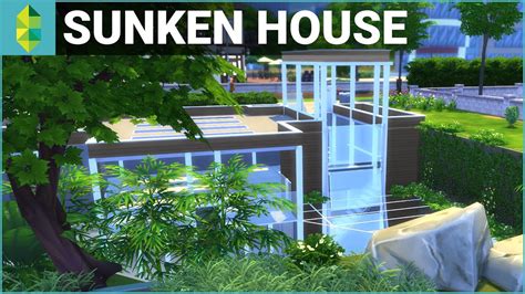The Sims 4 House Building Sunken House W Deligracy Youtube