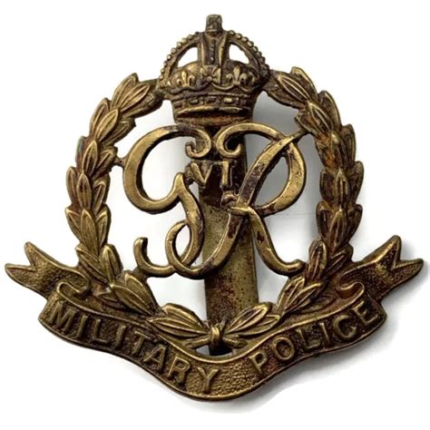 Original Ww2 Royal Military Police Corps Of George Vi Rmp Cap Badge £