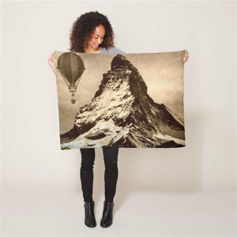Steampunk Matterhorn Fleece Blanket Zazzle Fleece Blanket