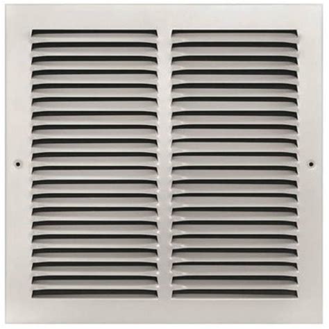 20x20 Return Air Grille 12 Spacing Adjustable Hinge Points White