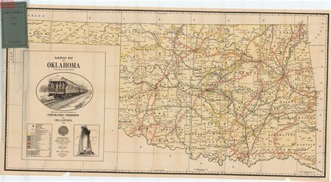 Railroad Map Of Oklahoma 1920 Map Of Oklahoma Map Oklahoma History