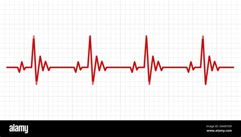 Heartbeat Electrocardiogram Background Stock Vector Image And Art Alamy