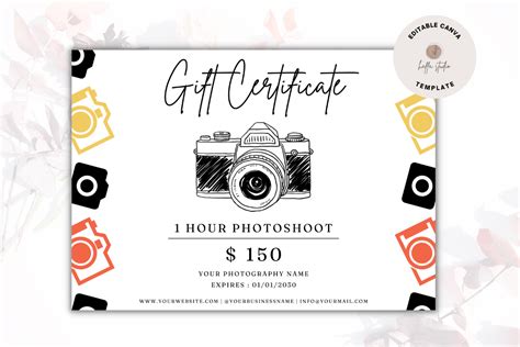 Photography Gift Certificate Template Graphic By Haffa Studio