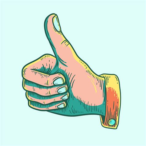Illustration Of A Thumbs Up Icon Download Free Vectors Clipart