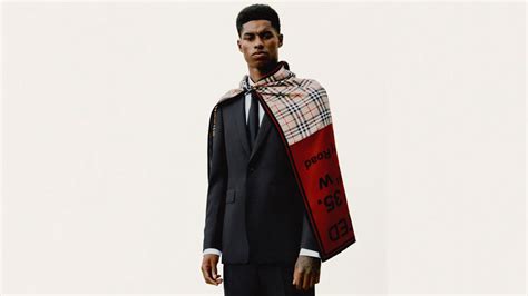Man United Marcus Rashford Joins Forces With Burberry On A Global Charity Initiative