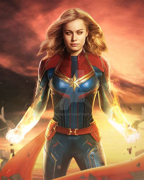 Captain Marvel Brie Larson By Mizuriau On Deviantart