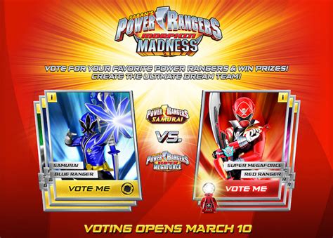 Henshin Grid Morphin Madness Power Rangers Voting Site