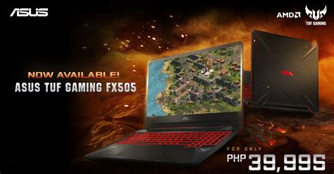 Asus Unveils The Tuf Gaming Fx505dy Along With Its New Ryzen Powered