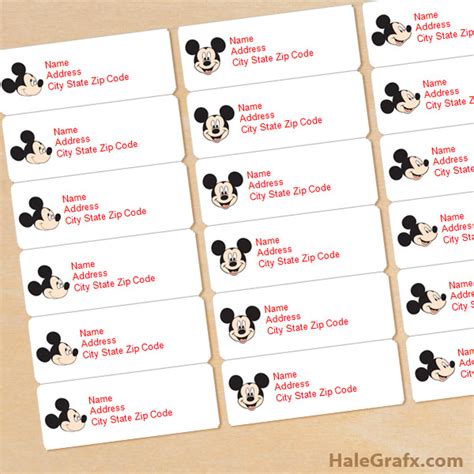 Free Printable Disney Address Labels Printable Templates