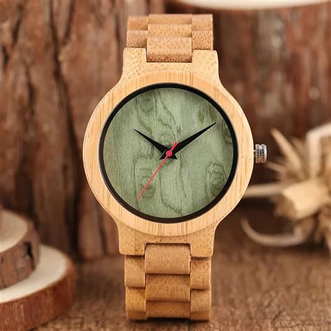 Fashion Bamboo Wooden Watches Men Full Wood Band Strap Casual Men