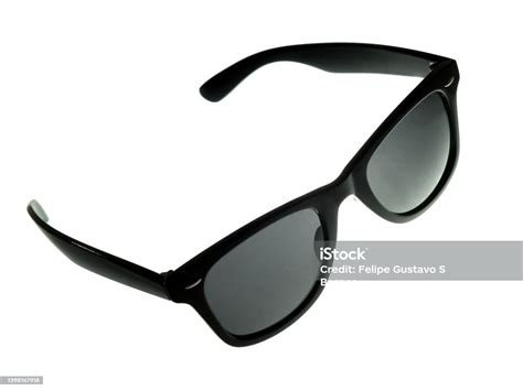 Black Sunglasses Over White Background Stock Photo Download Image Now