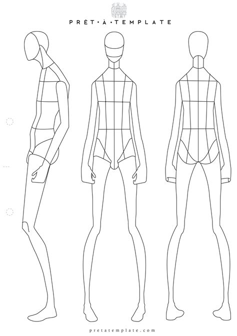 Man Male Body Figure Fashion Template D I Y Your Own Fashion
