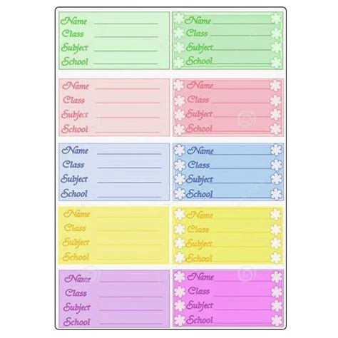 School Labels View Specifications And Details Of School Labels By