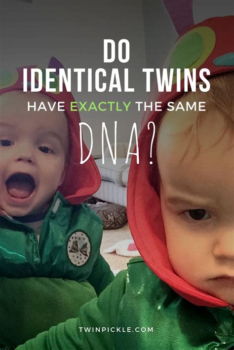 Do Identical Twins Have The Same Dna Identical Twins Twins Twin Mom