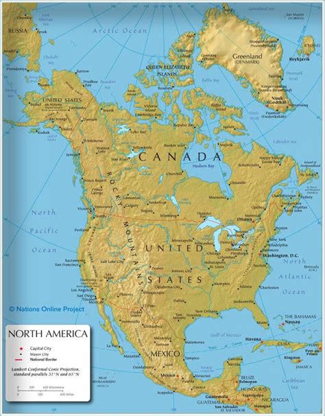 캐나다 국경 맵 캐나다의 지도 테두리북아메리카 미국