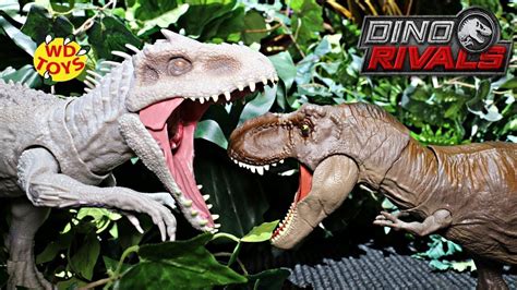 New Action Video Destroy N Devour Indominus Rex Unboxed Dino Rivals Mat