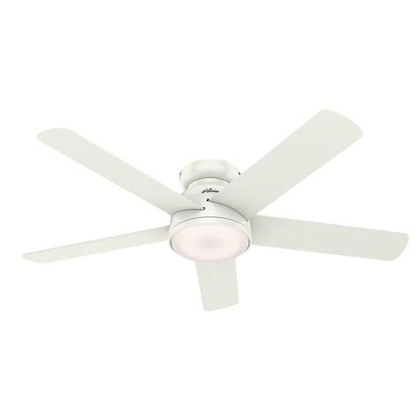 The features vary from one fan to another. Hunter Fan 54" Romulus 5 -Blade Outdoor LED Smart Flush ...