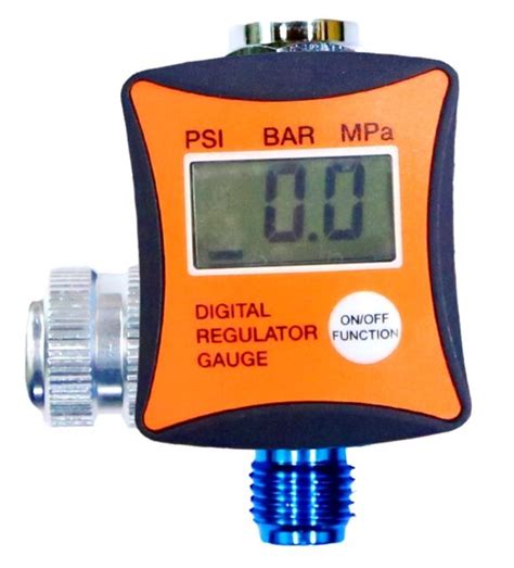 14 Digital Air Regulator W Pressure Gauge Hvlp Paint Spray Gun In