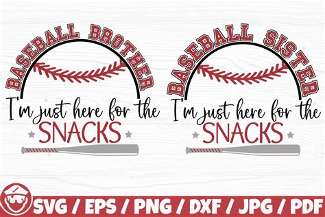 Baseball I M Just Here For The Snacks Graphic By CaptainBoard