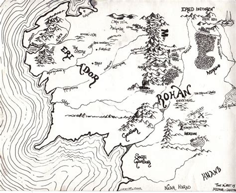 The Map Of Middle Earth By Duanadan On Deviantart