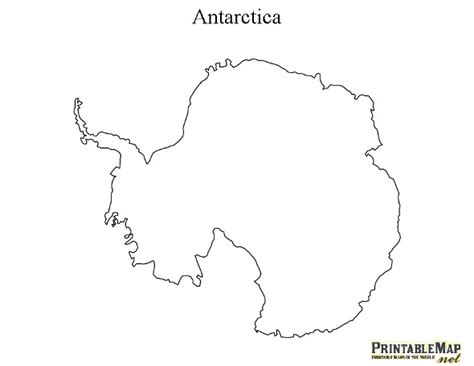 6 Best Images Of Printable Map Of Antarctica Antarctica Map Coloring