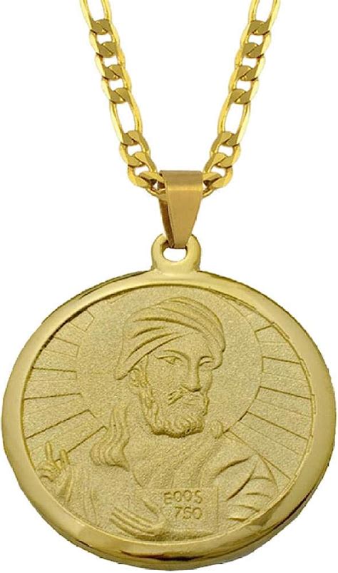 Ncdfh Islam Shia Prophet Muhammad Necklaces For Women Men Gold Color Jewelry Arab 45cm By 3mm