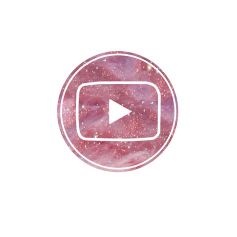 Cute Youtube Icon Aesthetic Pink
